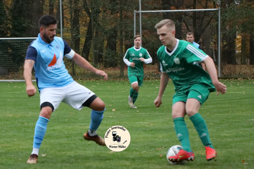 2021-11-07 FSV Blau-Wei Milkel in hellblau- Hoyerswerdaer FC 2. in grn Foto: Werner Mller