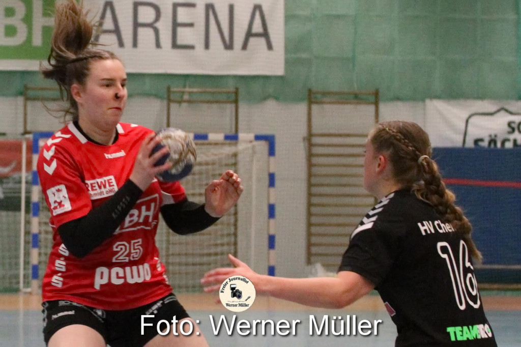 2022-03-19SC Hoyerswerda in rot - HV Chemnitz II in schwarz 28:24 (13:11)Foto: Werner Mller