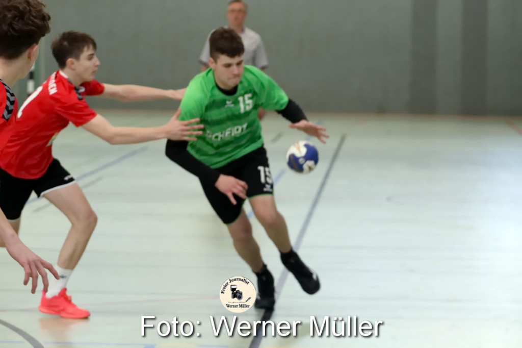 2021-04-02 LHV B- JugendLHV Hoyerswerda in grn -HSV Dresden in rot 19:31 Foto: Werner Mller