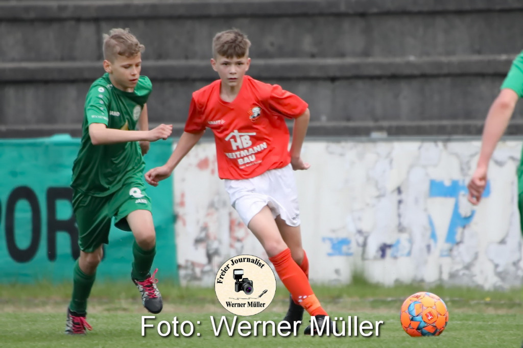 2022-05-08 C- Junioren Landesklasse Hoyerswerdaer FC in grn - SC Borea II in rot 0:3 (0:1) Foto: Wer