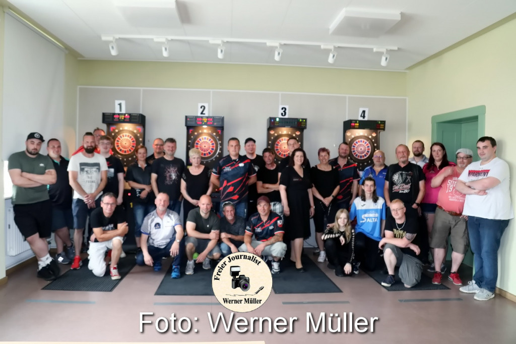 2022-06-049. Dart Turnier der Bad Boiz in Knappenrode Foto: Werner Mller