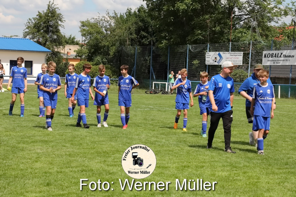 2022-06-11 D- Junioren DJK Wittichenau in blau- HFC II in grn 22:0Foto: Werner Mller 2022-06-11 D- J
