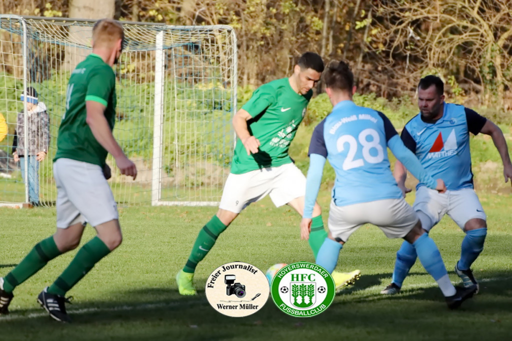 2022-11-13FSV Blau Wei Milkel in hellblau -Hoyerswerdaer FC II in grn Foto: Werner Mller