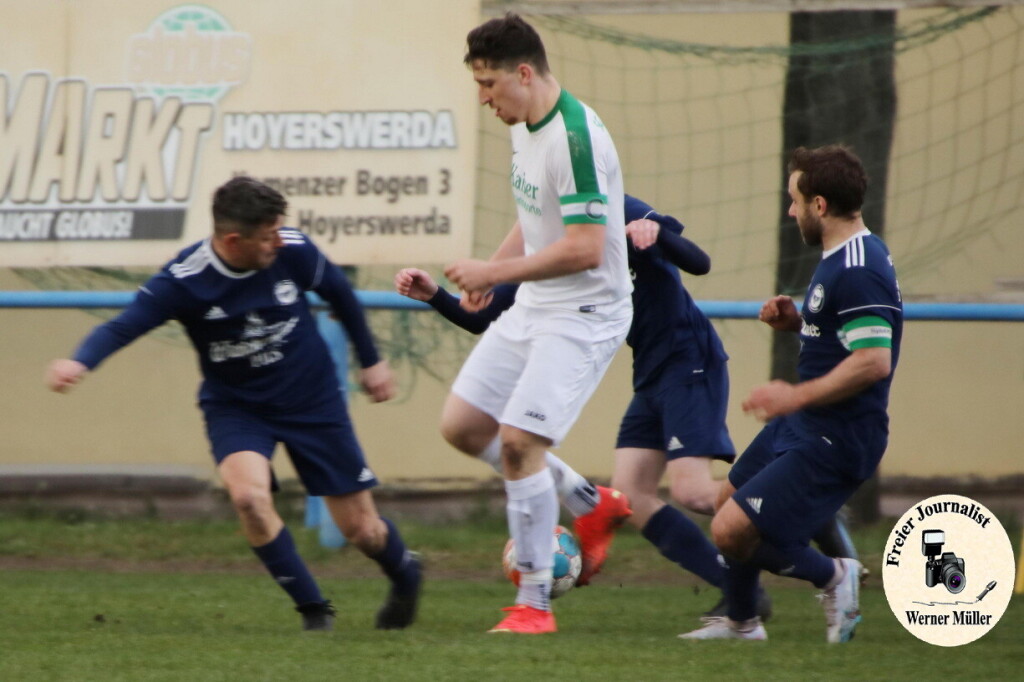 2023-03-25 DJK Blau-Wei Wittichenau in blau-SG Gronaundorf  2 in wei0:0  Fotop: Werner Mller