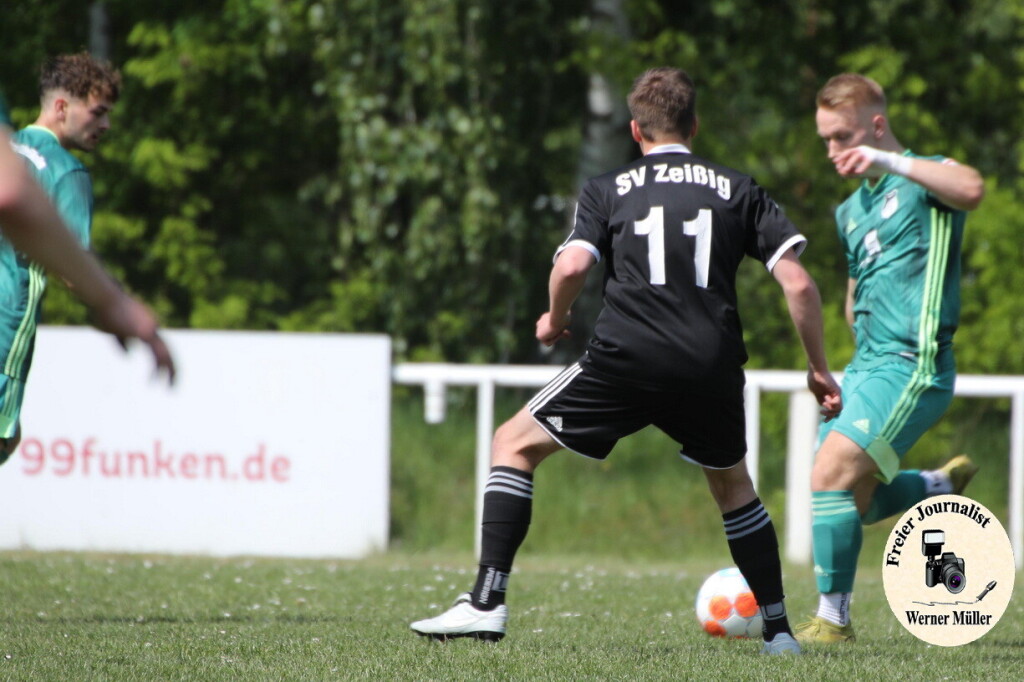 2023-05-20 SpVgg Lohsa Weikollm  in grn - SV Zeiig in schwarz2:0 (0:0) Foto: Werner Mller