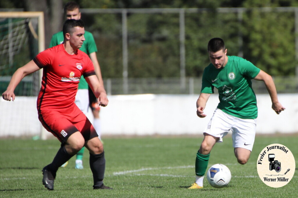 2023-09-16Hoyerswerdaer FC II in grn - Baruther SV 90 in rot 0:1 (0:1)Foto: Werner Mller