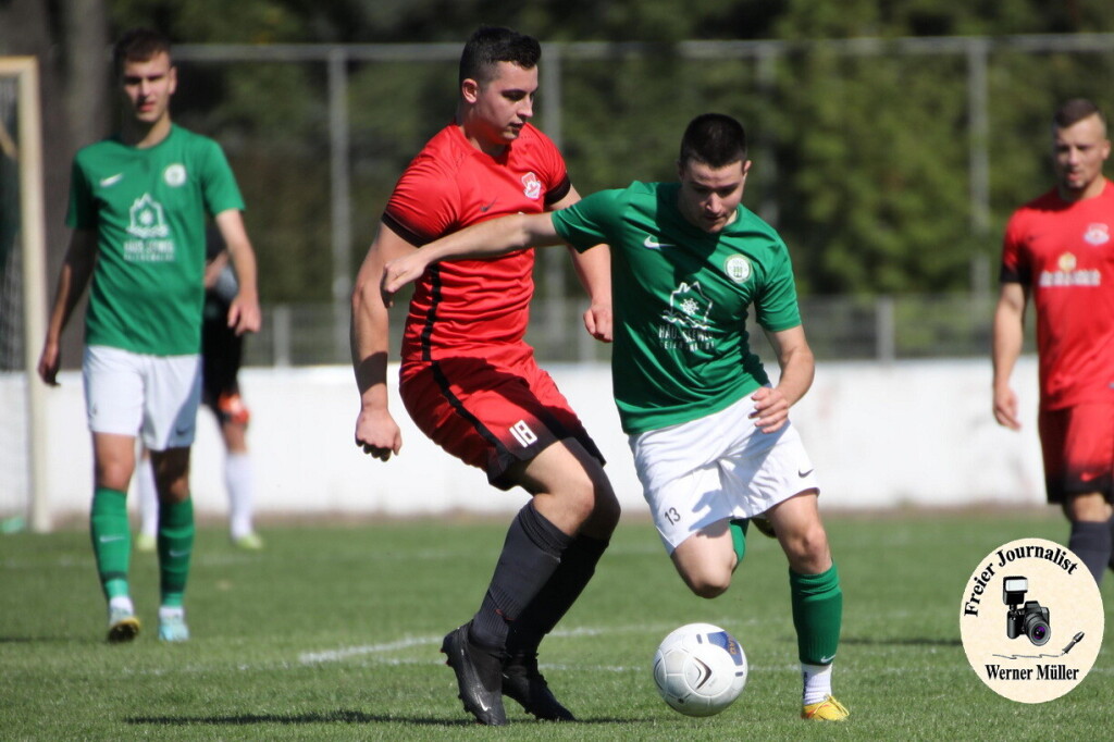 2023-09-16Hoyerswerdaer FC II in grn - Baruther SV 90 in rot 0:1 (0:1)Foto: Werner Mller