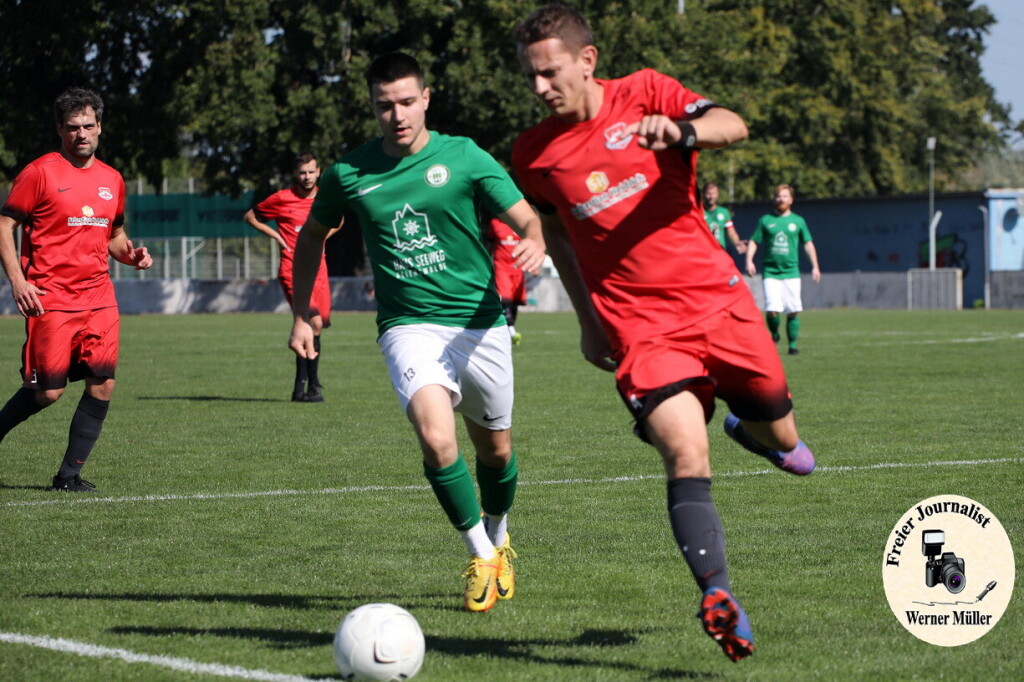 2023-09-16Hoyerswerdaer FC II in grn - Baruther SV 90 in rot 0:1 (0:1)Foto: Werner Mller