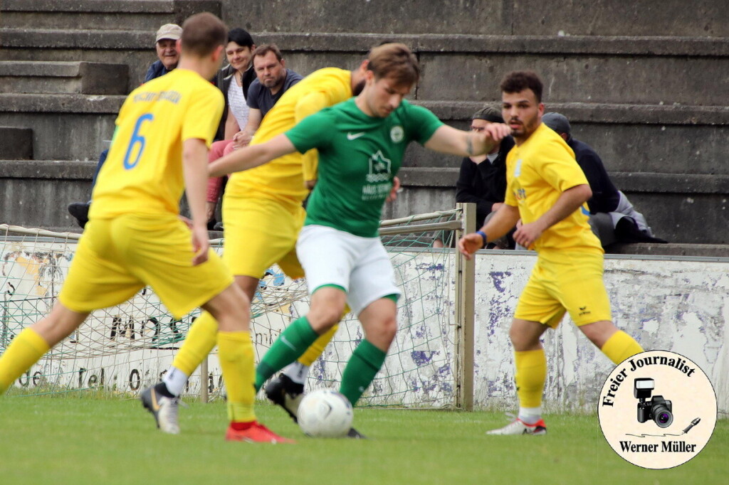 2024-05-18 Pokal Halbfinale Hoyerswerdaer FC 2 in grn -Bischofswerdaer FV 2 in gelb1:5 (1:1) Foto Werner Mller