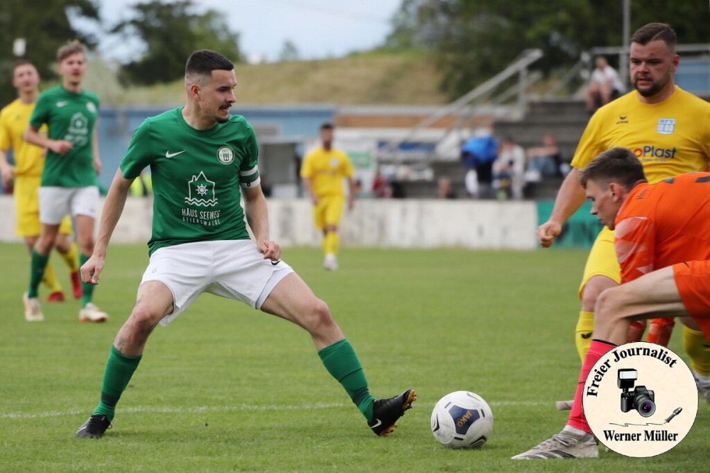 2024-05-18 Pokal Halbfinale Hoyerswerdaer FC 2 in grn -Bischofswerdaer FV 2 in gelb1:5 (1:1) Foto Werner Mller