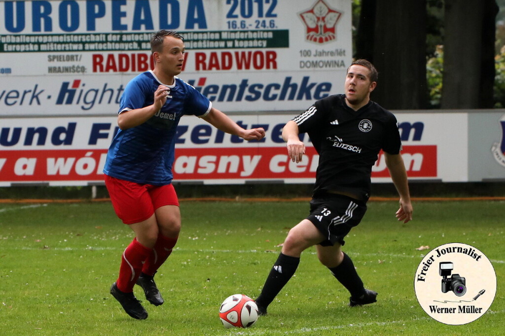 2024-06-01 Mit einem 5:0 Sieg verabschiedet sich der SV Radibor aus der Kreisoberliga  SV 1922 Radibor in blau:SV Zeiig 1993 in schwarz 5:0 (2:0)Foto: Werner Mller