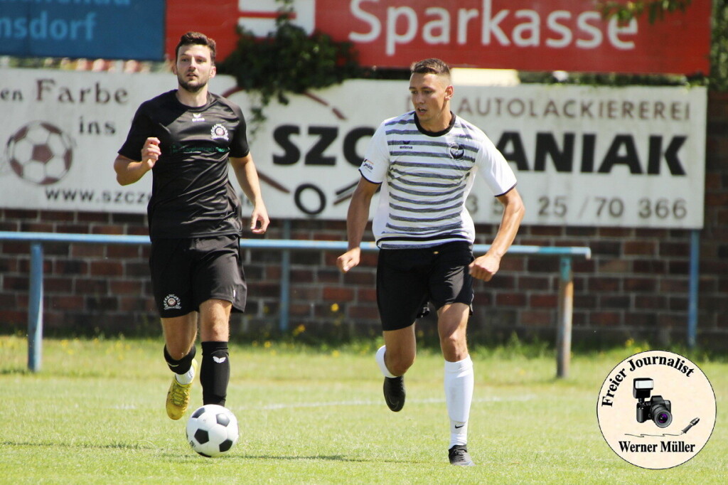 2024-07-13 DJK Wittichenau in weii-FV Eintracht Niesky II in schwarz 5:1 (2:1) vFoto: Werner Mller