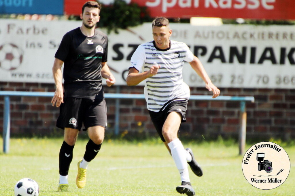 2024-07-13 DJK Wittichenau in weii-FV Eintracht Niesky II in schwarz 5:1 (2:1) vFoto: Werner Mller