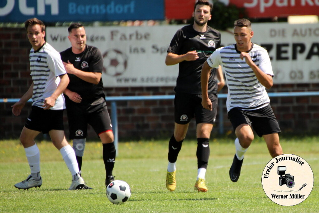 2024-07-13 DJK Wittichenau in weii-FV Eintracht Niesky II in schwarz 5:1 (2:1) vFoto: Werner Mller