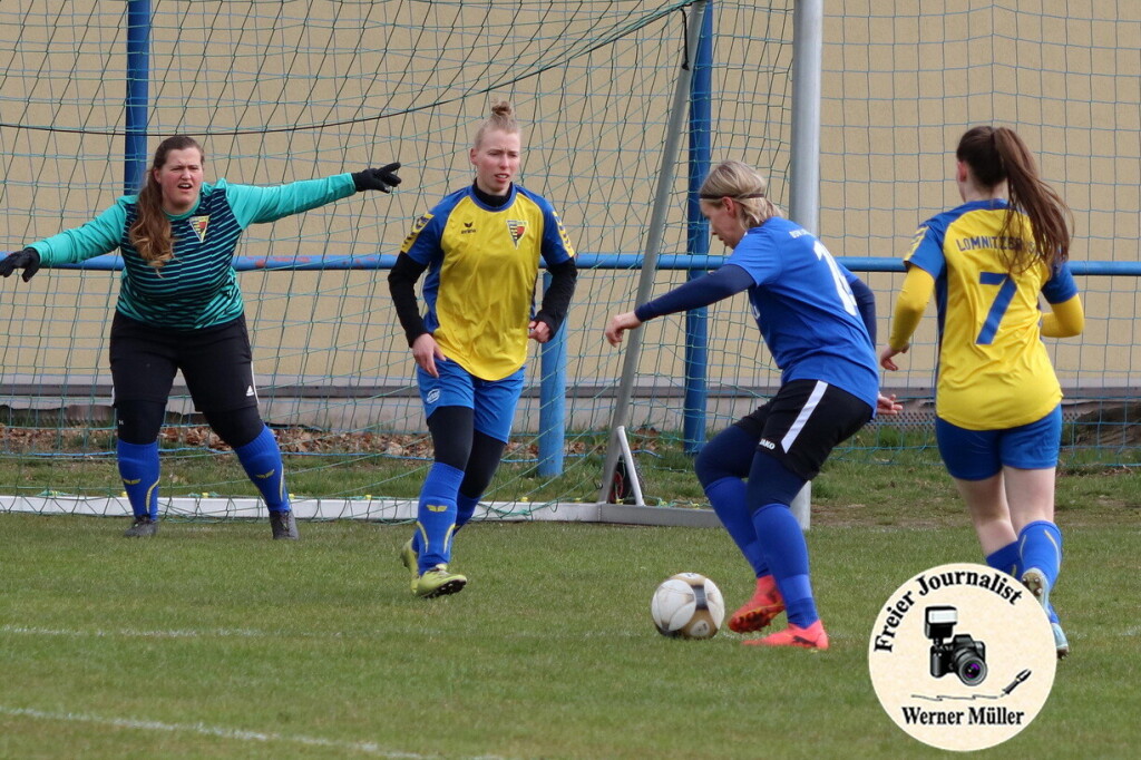 2026-03-29 Frauen SpG BSW Lausitz Wittichenau in blau- Lomnitzer SV in gelb-blau  10:1 (5:1)Foto: Michael Kretschmer