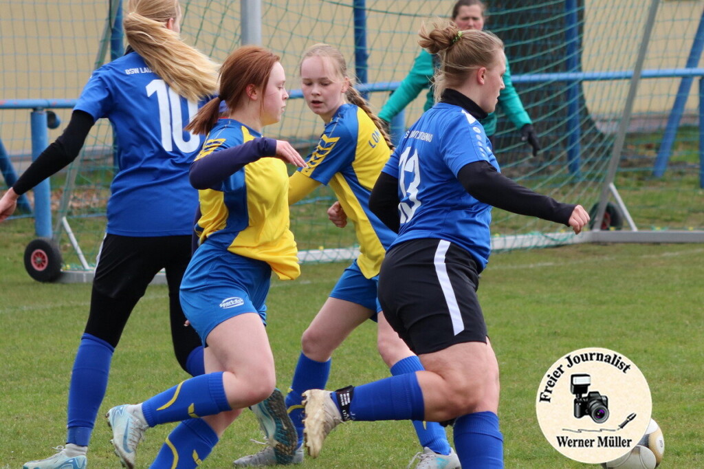 2026-03-29 Frauen SpG BSW Lausitz Wittichenau in blau- Lomnitzer SV in gelb-blau  10:1 (5:1)Foto: Michael Kretschmer