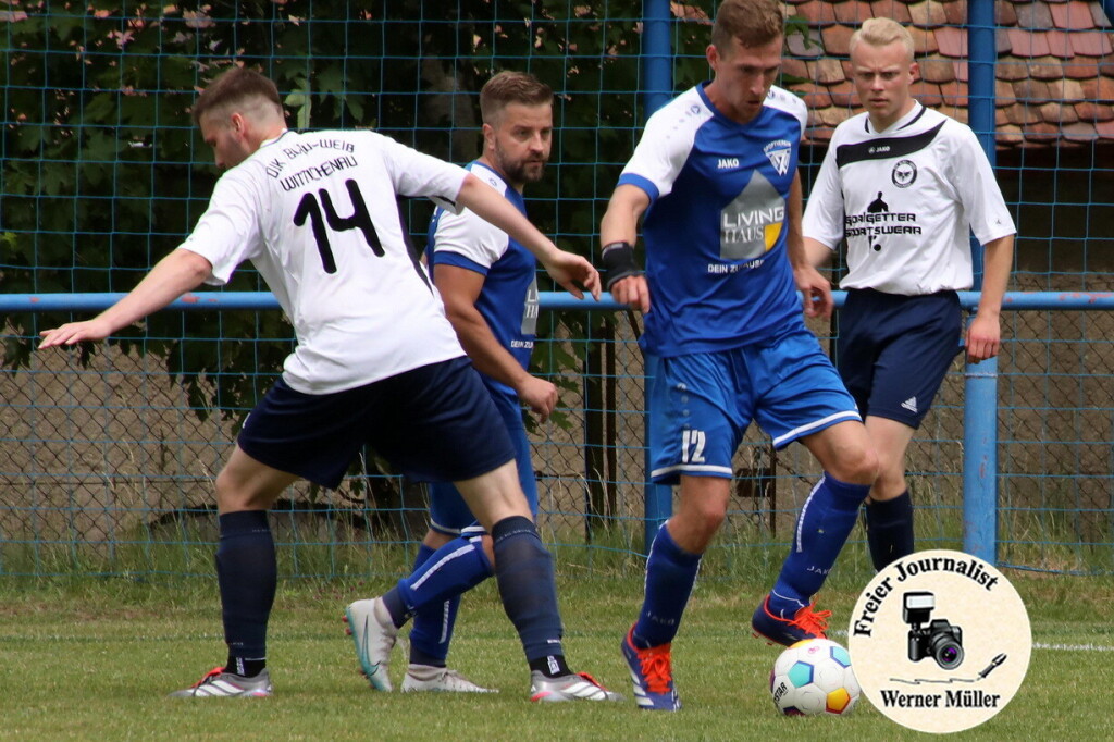 2026-06-13 SpG Wittichenau 2 OlingSkaska in wei0- SV Blau Wei Neschwitz in blau3:3 (1:0)Foto: Werne Mller