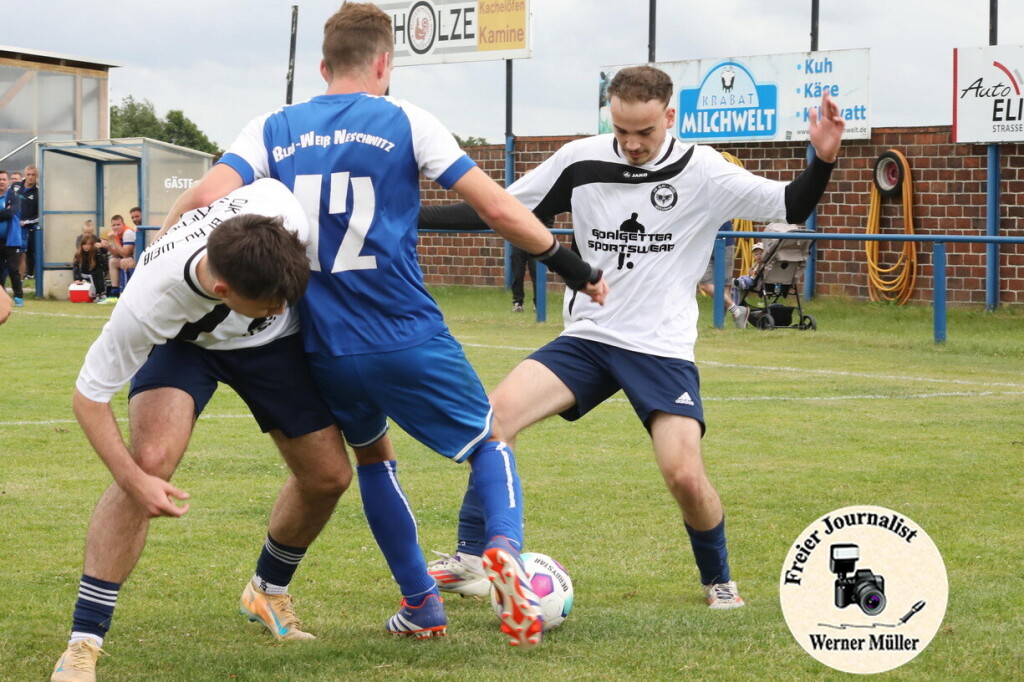 2026-06-13 SpG Wittichenau 2 OlingSkaska in wei0- SV Blau Wei Neschwitz in blau3:3 (1:0)Foto: Werne Mller